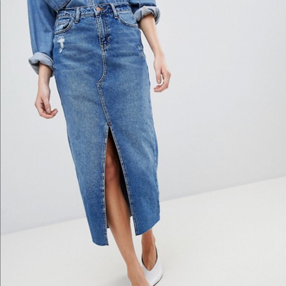 ISO ASOS Mom denim midi skirt - Picture 2 of 2